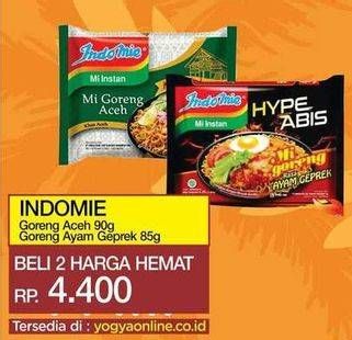 Promo Harga Mie Goreng Aceh 90g / Ayam Geprek 85g  - Yogya