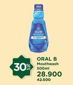 Promo Harga ORAL B Mouthwash 500 ml - Watsons