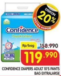 Promo Harga Confidence Adult Diapers Pants XL10 10 pcs - Superindo