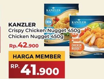 Promo Harga Kanzler Chicken Nugget Crispy, Original 450 gr - Yogya