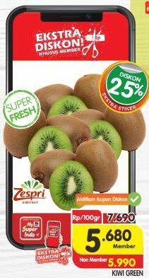 Promo Harga Kiwi Green per 100 gr - Superindo