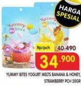 Promo Harga Yummy Bites Yogurt Melts Banana Honey, Strawberry 20 gr - Superindo