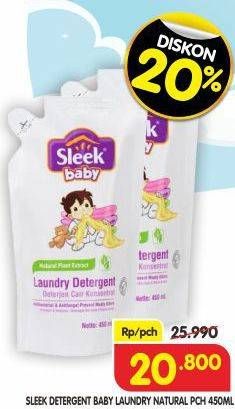 Promo Harga Sleek Baby Laundry Detergent 450 ml - Superindo