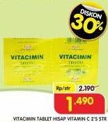 Promo Harga Vitacimin Vitamin C - 500mg Sweetlets (Tablet Hisap) 2 pcs - Superindo