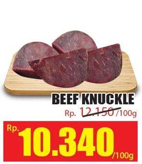 Promo Harga Beef Knuckle (Daging Inside) per 100 gr - Hari Hari