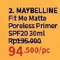 Promo Harga Maybelline Fit Me Matte and Poreless Primer 30 ml - Guardian