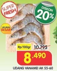 Promo Harga Udang Vanamae AK 55-60 per 100 gr - Superindo