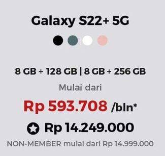 Promo Harga Samsung Galaxy S22+ 5G 8GB + 128GB, 8GB + 256GB  - Erafone