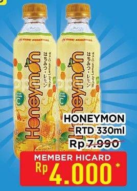 Promo Harga Honeymon Honey Lemon Drink 330 ml - Hypermart
