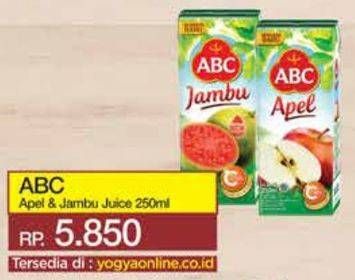 Promo Harga ABC Juice Apple, Guava 250 ml - Yogya
