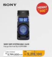 Promo Harga Sony Hifi MHC-V43D 1 pcs - Carrefour