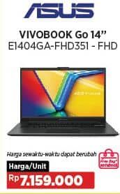 Asus E1404GA-FHD351 -FHD  Harga Promo Rp7.159.000, Harga Sewaktu-Waktu Dapat Berubah
Free Bag Notebook