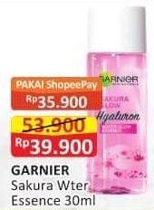 Promo Harga GARNIER Sakura Glow Hyaluron Water Glow Essence 30 ml - Alfamart