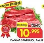 Promo Harga Daging Sandung Lamur (Daging Brisket) per 100 gr - Superindo