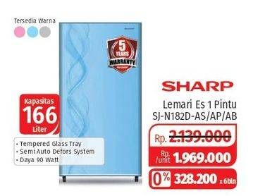 Promo Harga SHARP SJ-N182D AS/AP/AB  - Lotte Grosir