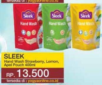 Promo Harga SLEEK Hand Wash Antibacterial Strawberry, Apple, Lemon 400 ml - Yogya