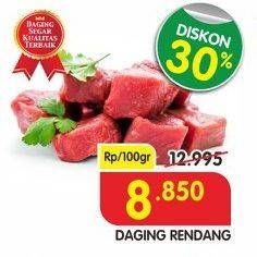 Promo Harga Daging Rendang Sapi per 100 gr - Superindo