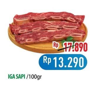 Promo Harga Iga Sapi per 100 gr - Hypermart