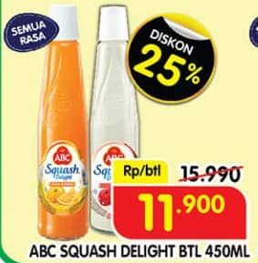 Promo Harga ABC Syrup Squash Delight All Variants 460 ml - Superindo