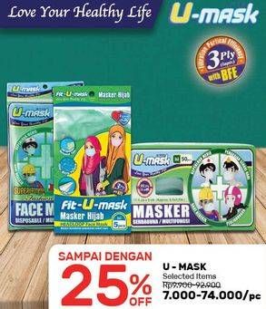 Promo Harga FIT-U-MASK Masker 5 pcs - Guardian