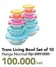 Promo Harga TRANSLIVING Bowl Set 10 pcs - Carrefour