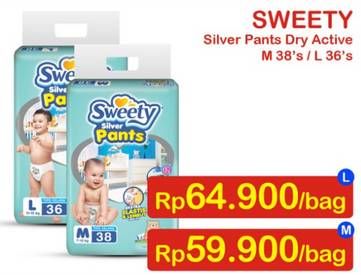 Promo Harga Sweety Silver Pants M38  - Indomaret