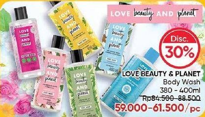 Promo Harga Love Beauty And Planet Body Wash 380 ml - Guardian