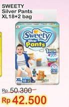 Promo Harga Sweety Silver Pants XL18+2 20 pcs - Indomaret