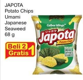Promo Harga JAPOTA Potato Chips Ummi Japanese Seaweed per 2 bungkus 68 gr - Indomaret
