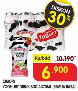 Promo Harga CIMORY Yogurt Drink All Variants per 4 botol 70 ml - Superindo