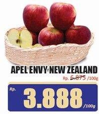 Promo Harga Apel Envy NZ per 100 gr - Hari Hari