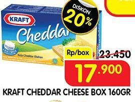 Promo Harga KRAFT Cheese Cheddar 160 gr - Superindo
