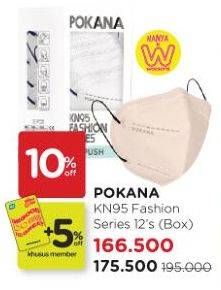 Promo Harga POKANA Face Mask KN-95 Fashion Series 12 pcs - Watsons