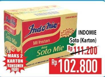 Promo Harga Indomie Mi Kuah Soto Mie per 40 pcs 70 gr - Hypermart