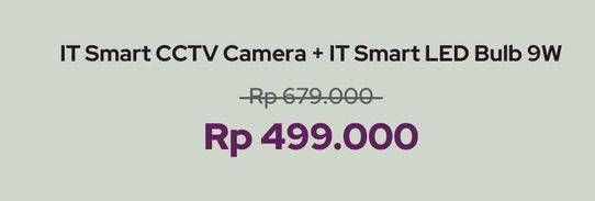 Promo Harga APPLE IT Smart CCTV Camera/IT. Smart LED Bulb  - iBox