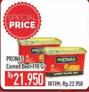 Promo Harga PRONAS Corned Beef 198 gr - Hypermart