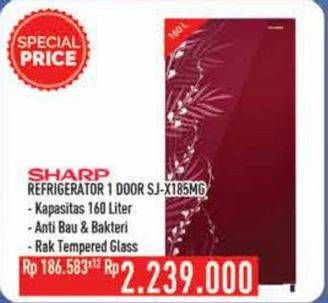 Promo Harga SHARP SJ-X185MG | Kulkas 1 Pintu  - Hypermart