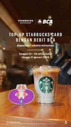 Promo Harga Top-Up Starbucks  - Starbucks