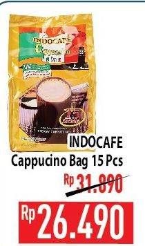 Promo Harga Indocafe Cappuccino per 15 sachet 25 gr - Hypermart