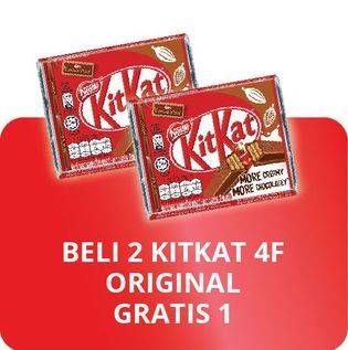 Promo Harga KIT KAT Chocolate 4 Fingers Original per 2 bungkus - Hypermart