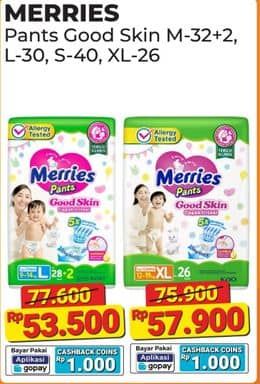 Promo Harga Merries Pants Good Skin XL26 26 pcs - Alfamart