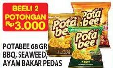 Promo Harga POTABEE Snack Potato Chips BBQ, Seaweed, Ayam Bakar per 2 pouch 68 gr - Hypermart
