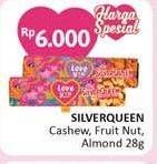 Promo Harga SILVER QUEEN Chocolate Almonds, Cashew, Fruit Nuts 28 gr - Alfamidi