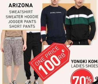Promo Harga Arizona Sweatshirt/Sweater Hoodie/Jogger Pants/Short Pants  - Carrefour