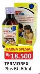 Promo Harga Termorex Plus Sirup Obat Flu Jeruk 60 ml - Alfamart