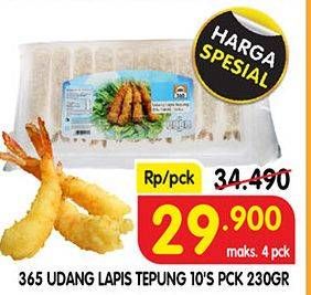 Promo Harga 365 Udang Lapis Tepung per 10 pcs 230 gr - Superindo