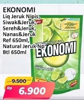 Promo Harga Ekonomi Pencuci Piring Power Liquid 650 ml - Alfamart