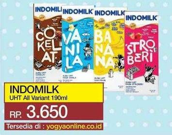 Promo Harga INDOMILK Susu UHT All Variants 190 ml - Yogya