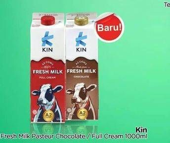 Promo Harga KIN Fresh Milk Chocolate, Full Cream 1 ltr - TIP TOP
