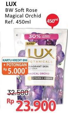 Promo Harga LUX Botanicals Body Wash Magical Orchid, Soft Rose 450 ml - Alfamidi